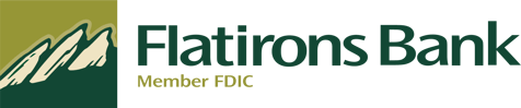 Flatirons Bank Logo Member FDIC-3